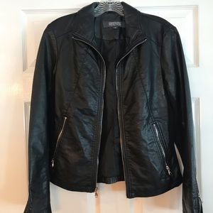 Faux leather jacket